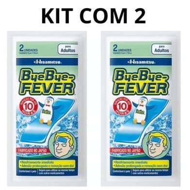 Kit 02 Bye Bye-Fever Para Adultos 10 Horas 2un - Hisamitsu