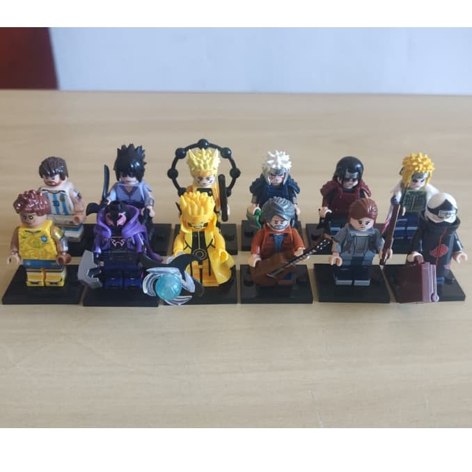 Bonecos Minifigures compatíveis com Lego, Blocos de montar, Animes, Marvel, Naruto, Minifiguras