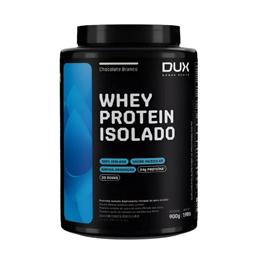 Whey Protein Isolado Dux Chocolate Branco 900g