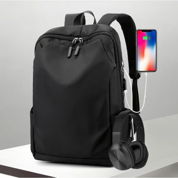 Mochila Impermeável Masculina Antifurto com USB para Notebook 15.6” Ideal para Trabalho e Faculdade