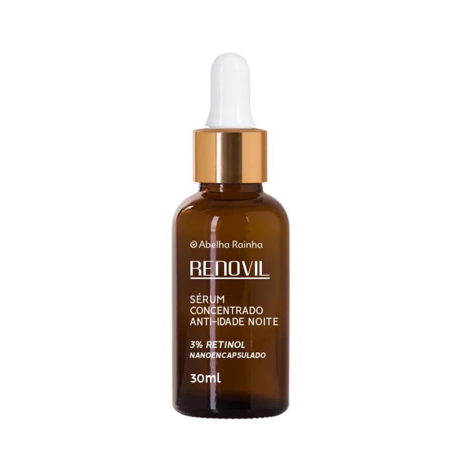 Sérum Anti Idade Concentrado 3% Retinol Noite Renovil Abelha Rainha 30ml
