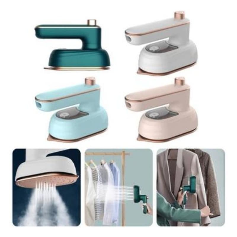 Mini Ferro a Vapor Portátil Bivolt Dobrável Passadeira Roupa Viagem Vapor Rápido Desamassa Fácil Compacto
