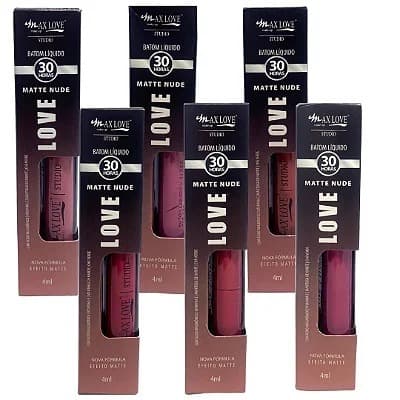 Batom Líquido Matte Nude 30 Horas Cor 602 ao 667 - Max Love