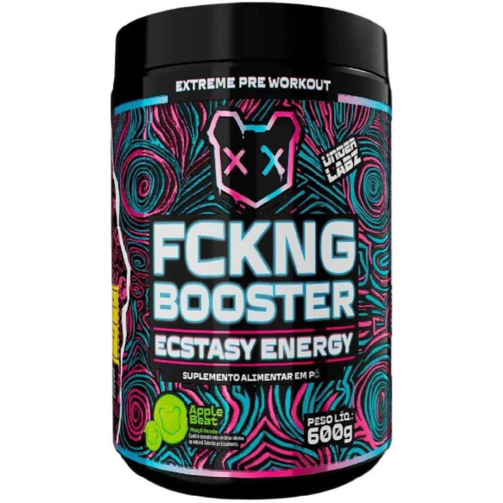 Pré-Treino FCKNG Booster Under Labz - 600g Com Beta Alanina Taurina O Melhor Pump E Desempenho