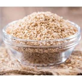 Gergelim Branco Despeliculado – 100% Natural, Puro e Saudável! l Grão de Mostarda