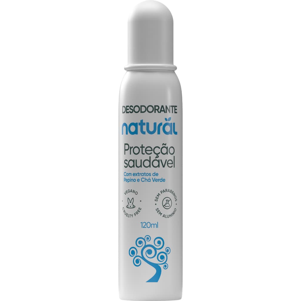Desodorante Spray Organico Natural Pepino e Chá Verde