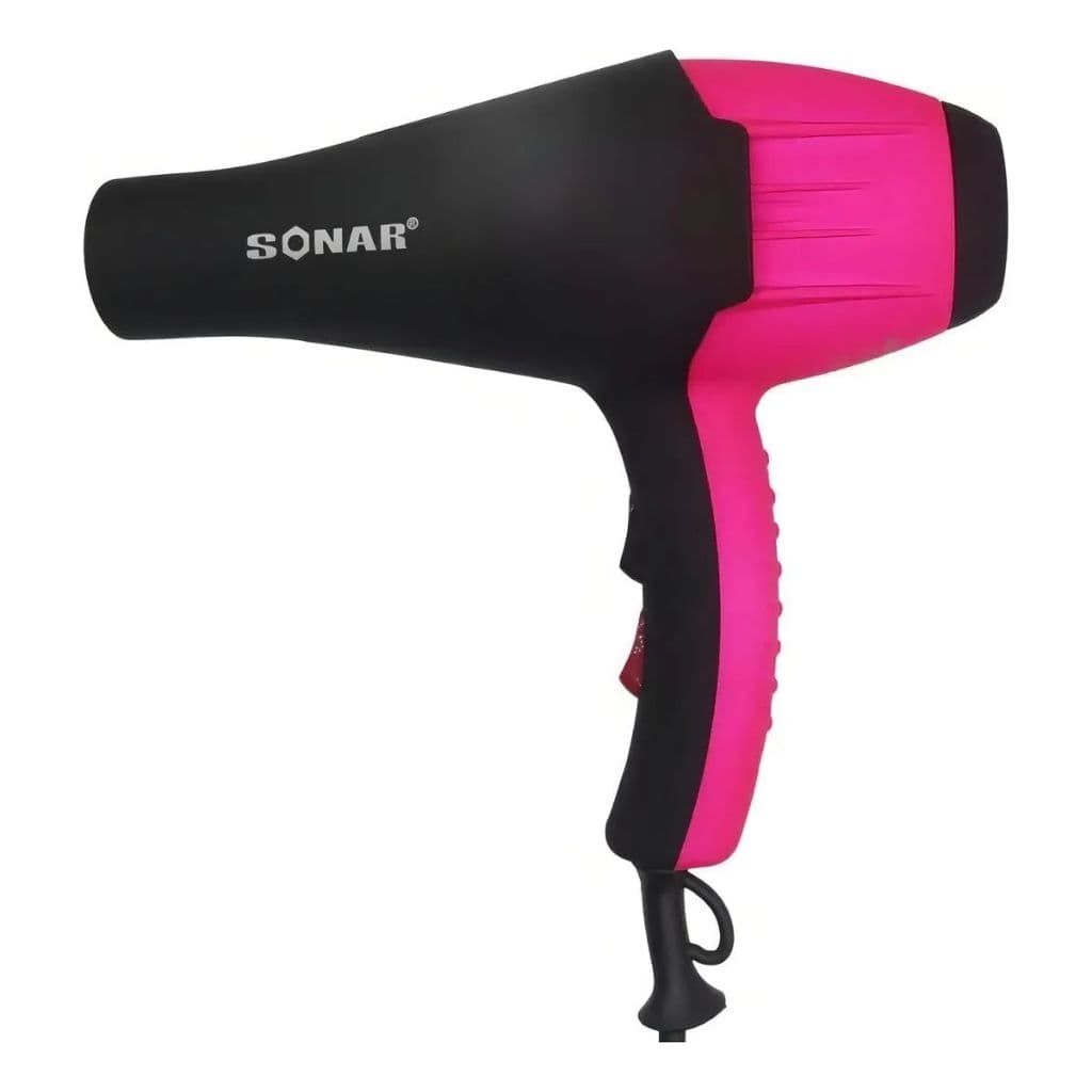 Secador de cabelo Sonar Profissional 8.600W rosa e preto