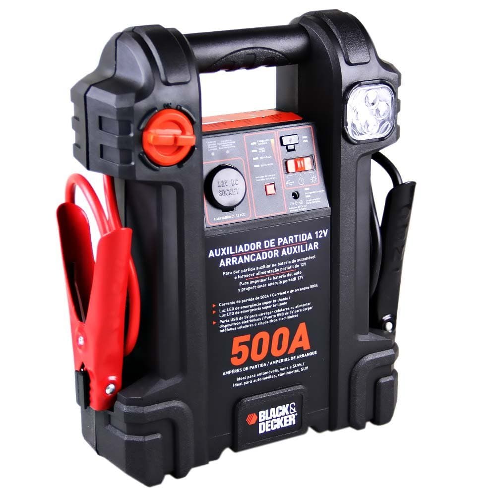 Auxiliar De Partida 12v 500a Bivolt - Js500s Black E Decker