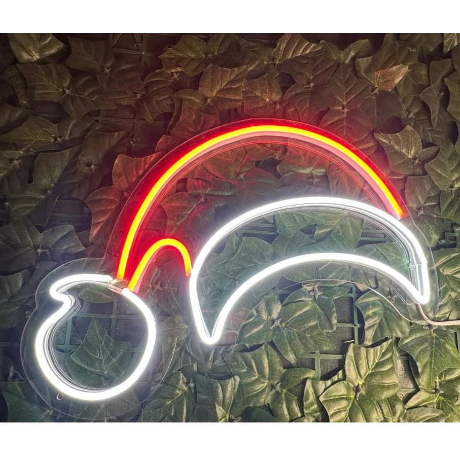 Decoração Neon LED Natal - Luminária Gorro de Papai Noel Neon LED 40x30cm - Bivolt