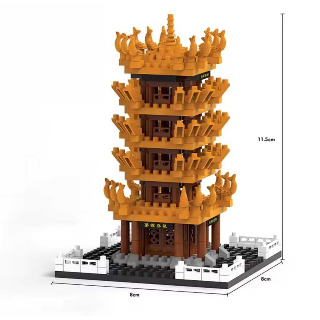 Templo Japonês Blocos De Montar (322 Peças) Colecionável, blocos de montar, lego, brinquedo, expositor, escultura