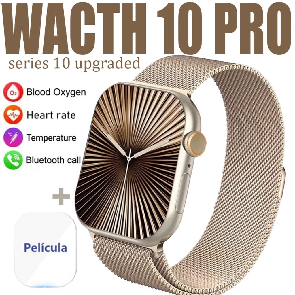 2025 Novo Watch 10 PRO  Relógio 10 Smart Watch Homens BT Chamada Sempre Em Exibição Temperatura