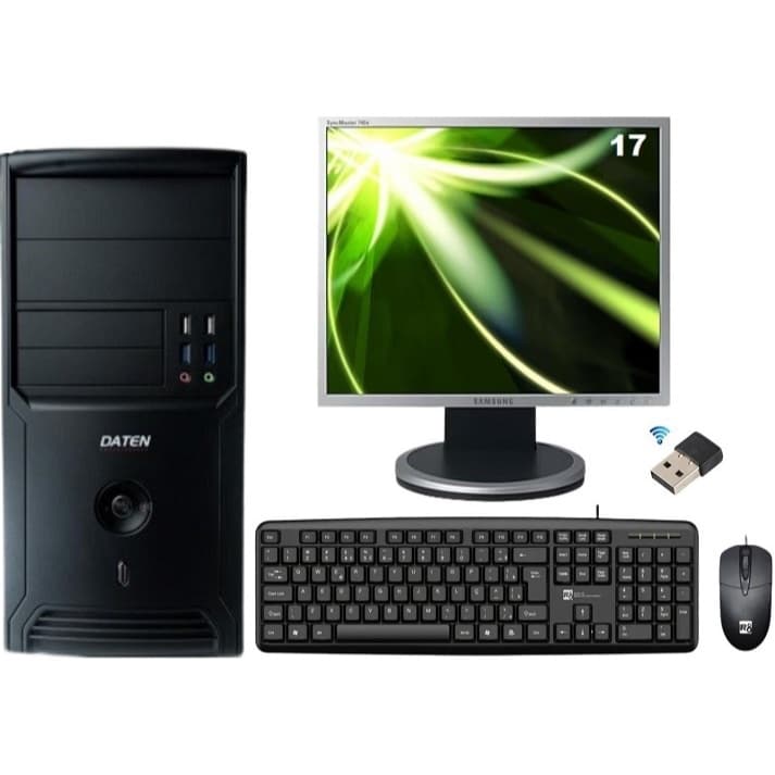 Computador Daten Completo Athlon ii x2 Com 8gb ram 320gb HD Wifi Trabalho Estudo Tela 17” Promoção