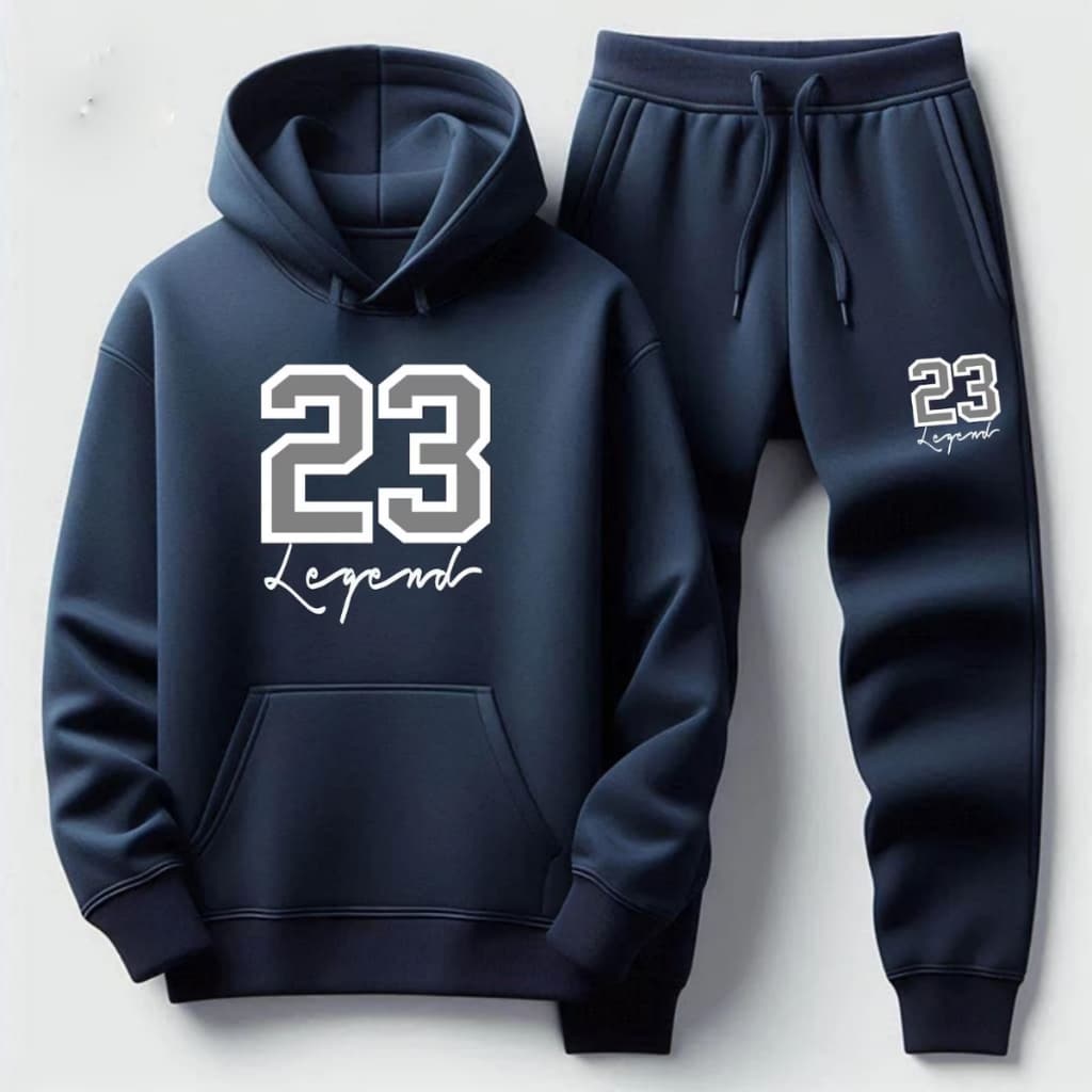 Kit Calça Moletom e Blusa Canguru Macio Estiloso Casual Confortavel Tendencia Inverno Frio