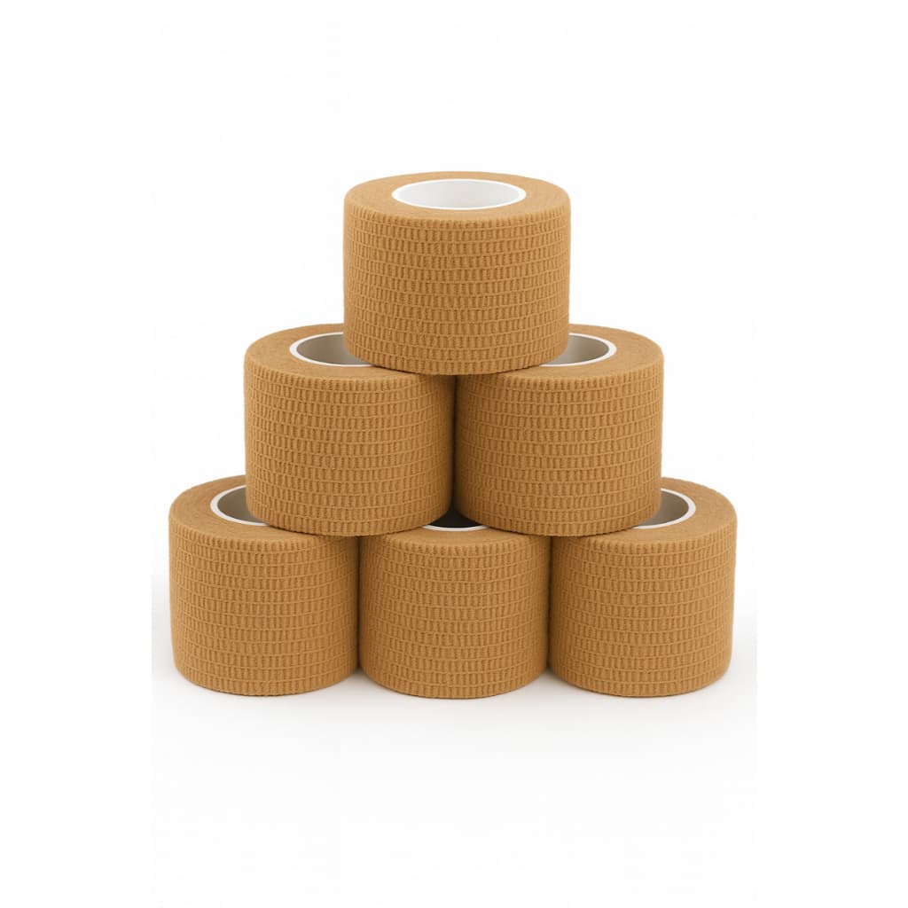 Kit 6 bandagens Elásticas Adesivas Atadura Pet Tattoo Camuflada Curativo Podologia