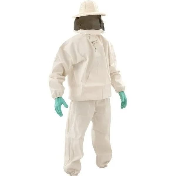 Kit Apicultor Completo Macacão Apicultura Tnt Oferta Abelhas Criador