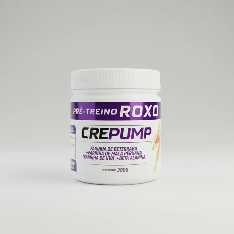 CREPUMP PRÉ TREINO ROXO NATURAL CANTEIRO DE ERVAS 300 gr