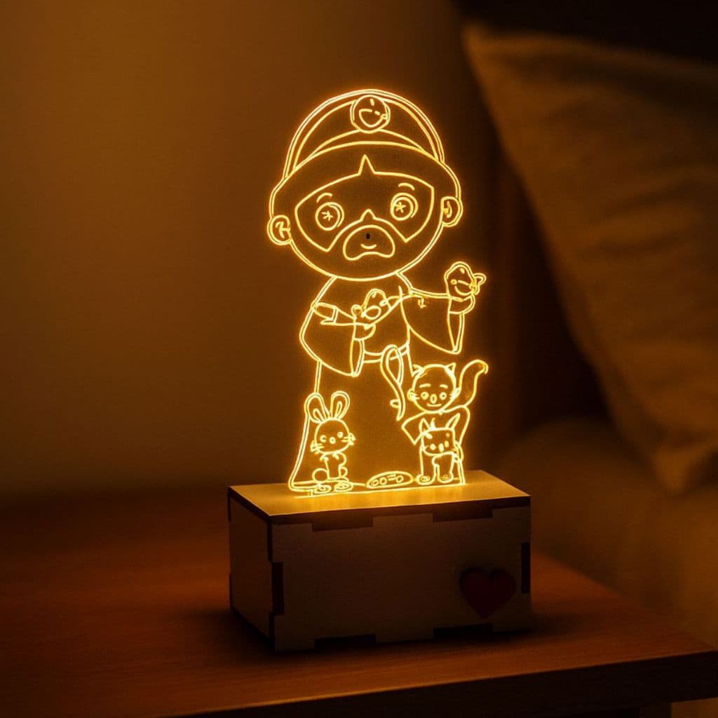 Luz Led Luminária São Francisco de Assis Lâmpada Led Católica
