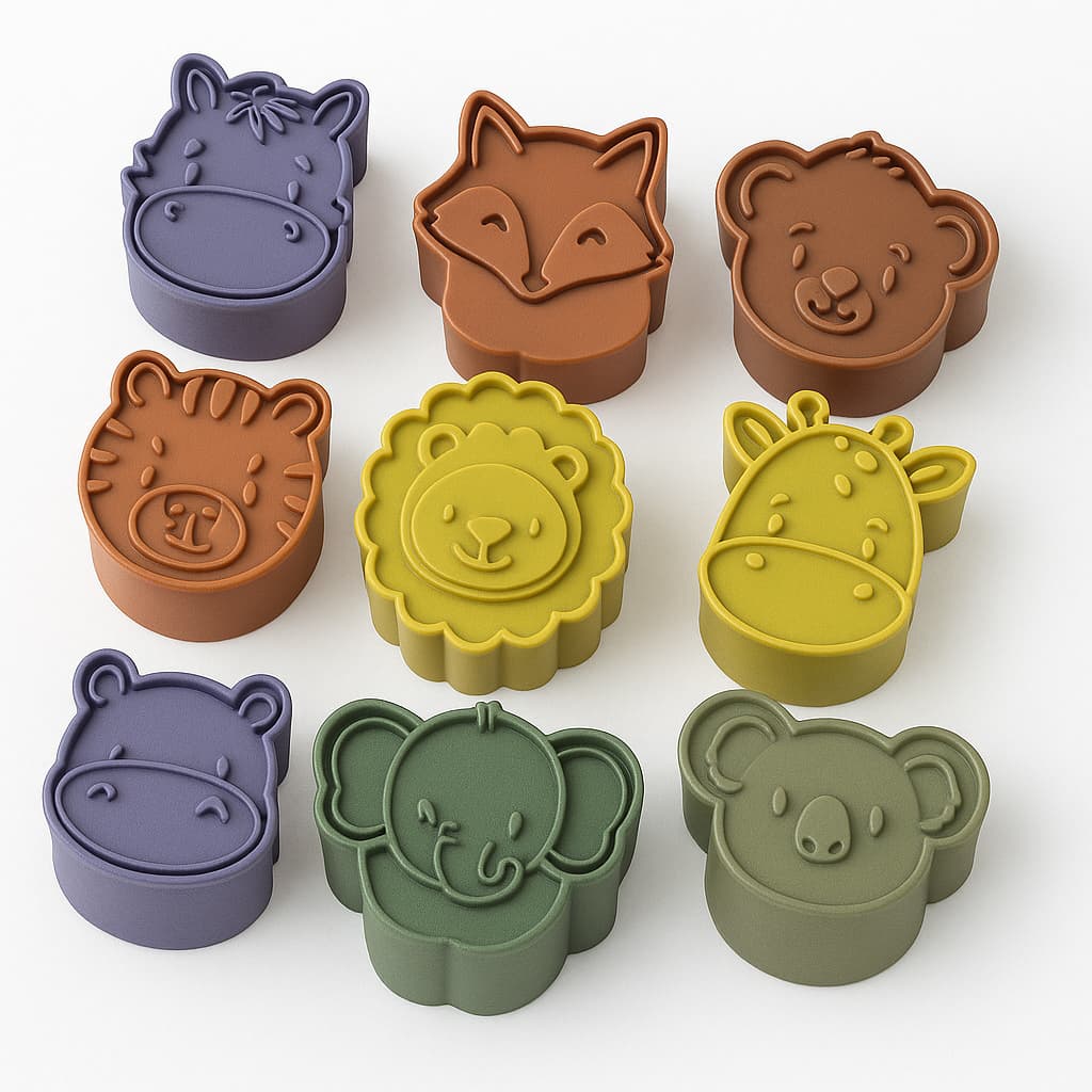 Ejetor Modelador Para Doces FAZENDINHA ZOOLOGICO Brigadeiros Docinhos Massa Biscuit Biscoito Resistente Massinha Modelar