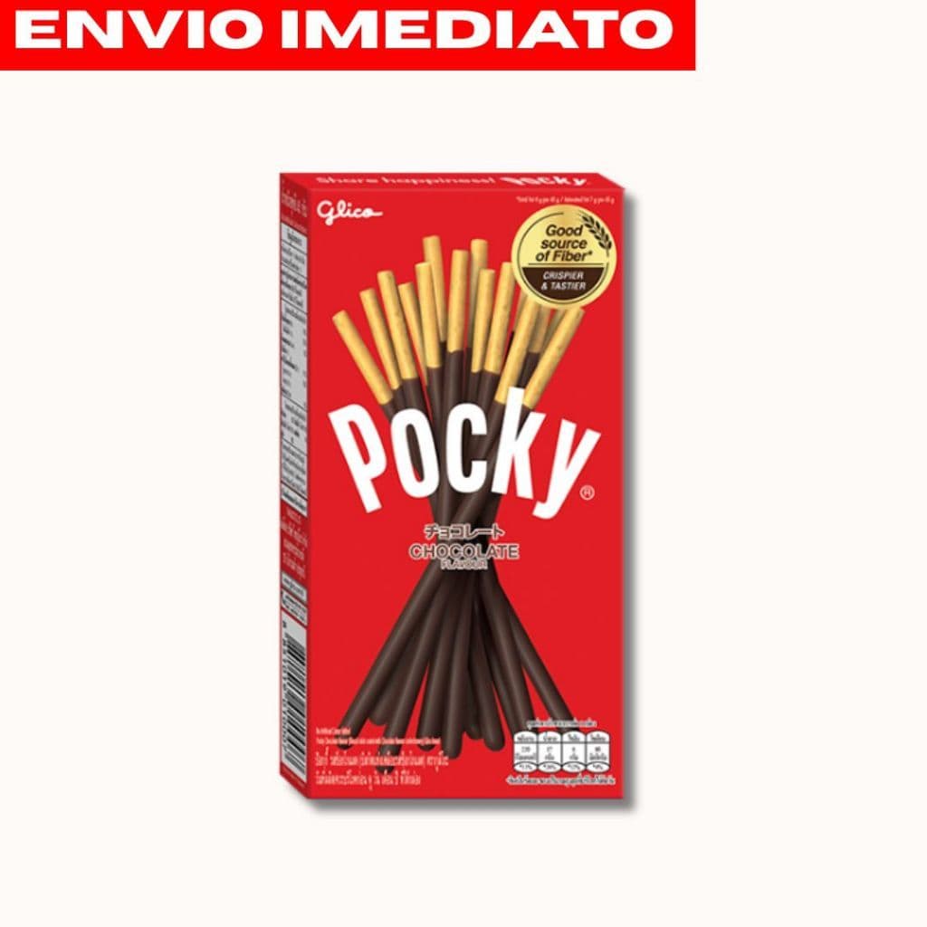 Glico Pocky Chocolate | Palitinho Japonês Tipo Dorama – Clássico e Crocante IMPORTADO Envio Imediato