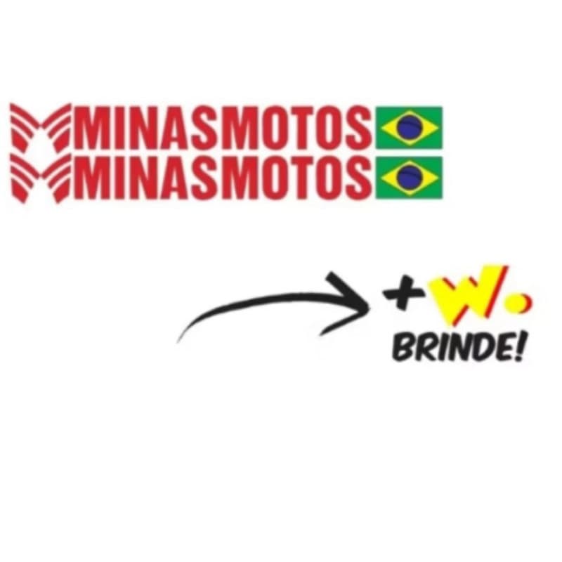 Adesivo Minas Motos (par) 02 Adesivos - Adesivos Para Moto Canela Copo Amortecedor