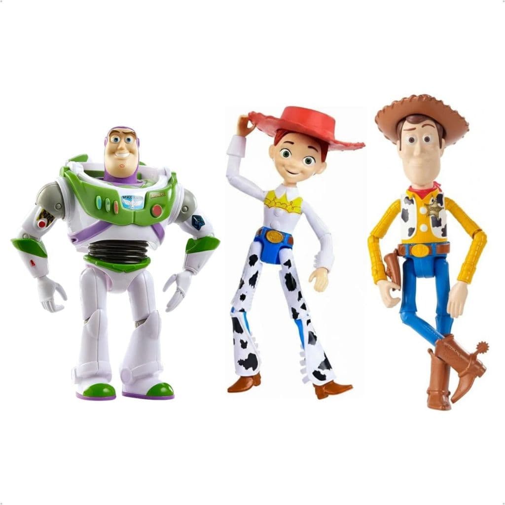 Boneco Woody Buzz Jessie Toy Story Articulado Mattel 30cm Filme Disney
