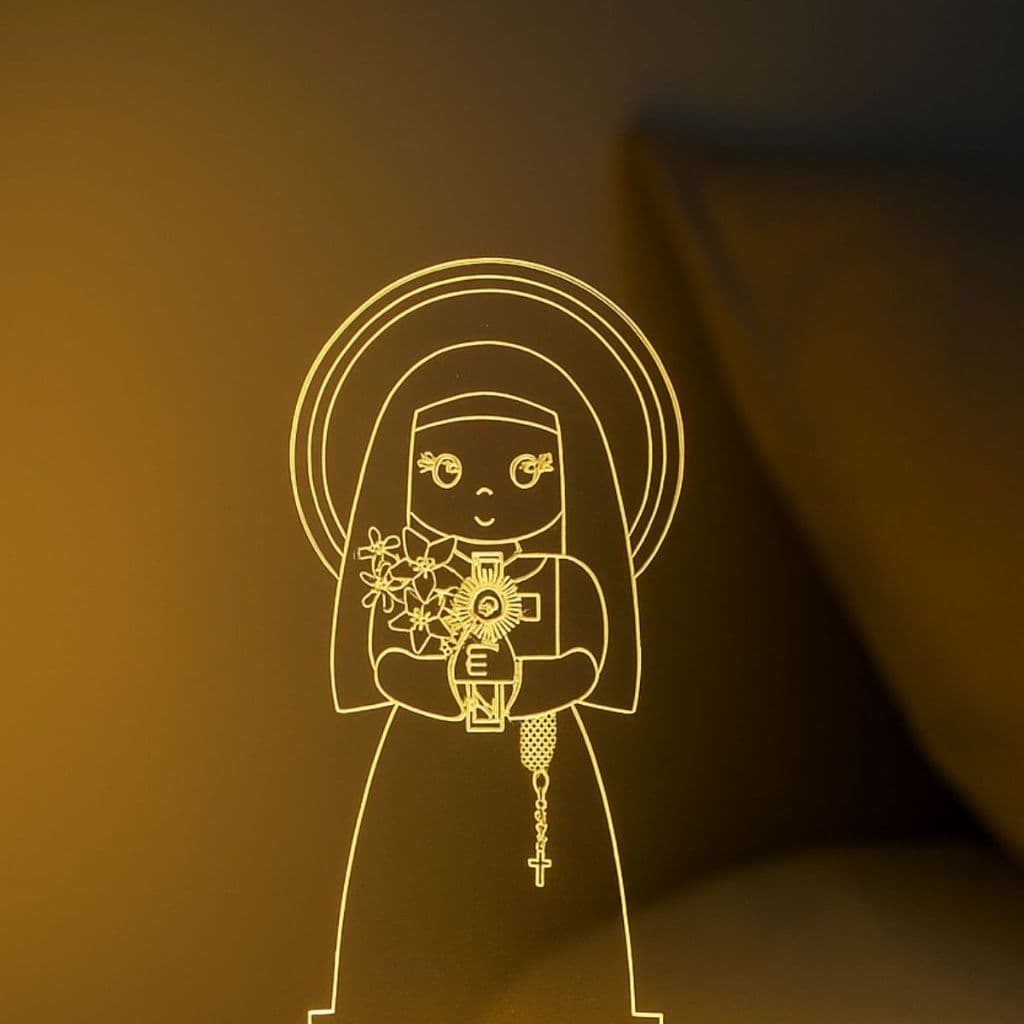 Luminária Led Santa Mariana Lâmpada Led Católica