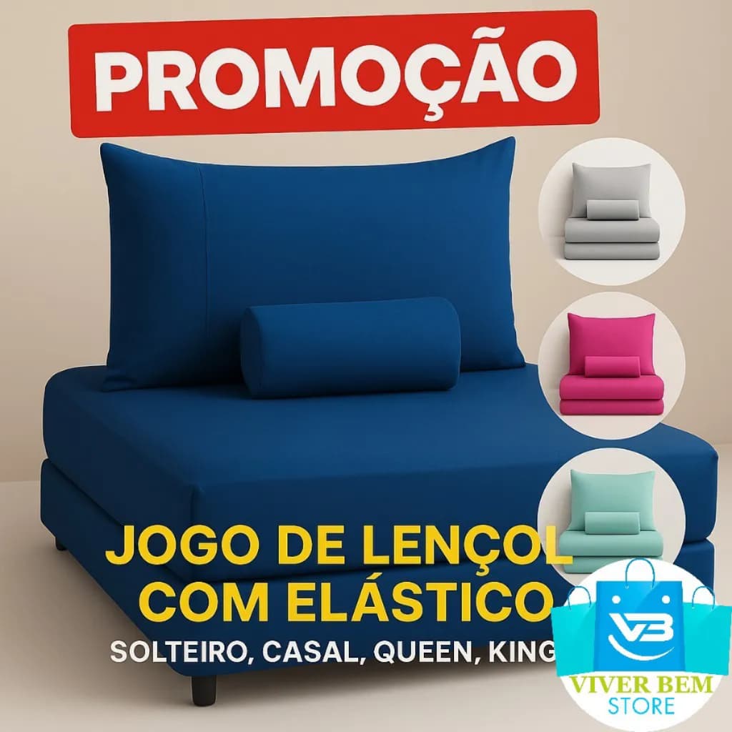Jogo de Cama 400 fios Premium 3 peças Lençol kit de solteiro, casal queen e king Macio Ponto Palito