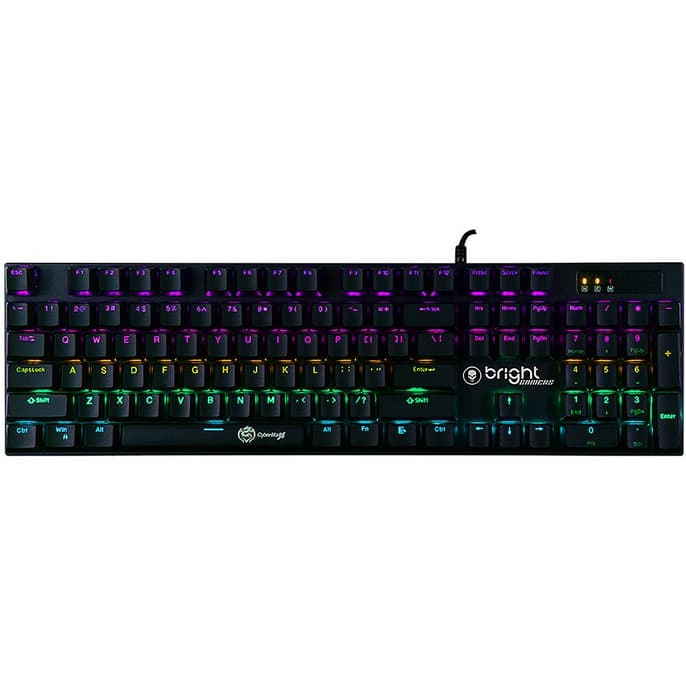 Teclado Gamer Mecânico, Switch Azul, USB, GTC564, Bright