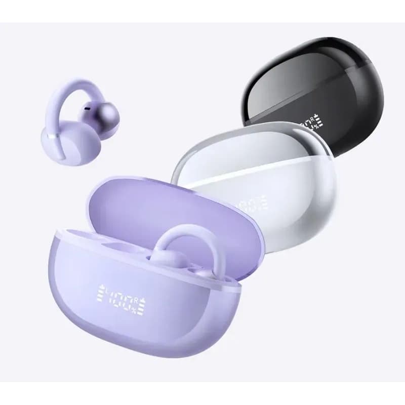 Fone Bluetooth Haylou Airfree – Fone Clip-Ouvido Bluetooth 5.4 Áudio Espacial 360° e 28h de Bateria