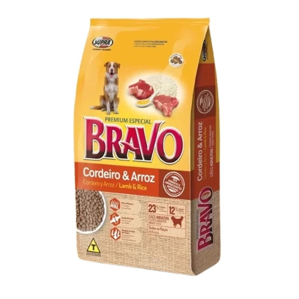 Ração Para Cachorros Bravo Cordeiro E Arroz 15kg