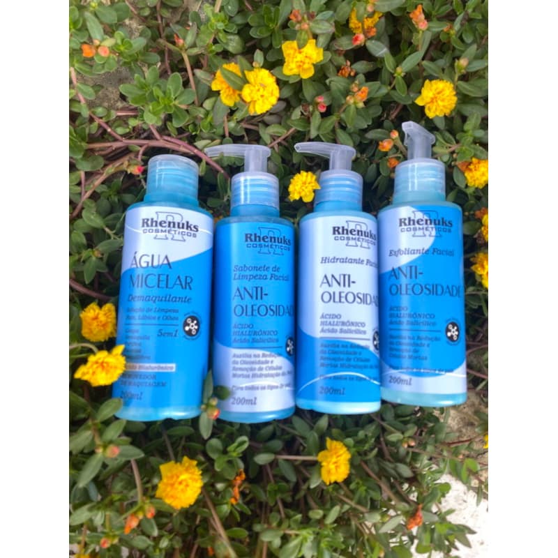 Kit Skincare Rhenuks Cosméticos (Anti-Idade,  Anti-Rugas, anti-oleosidade, rosa mosqueta) Unidade