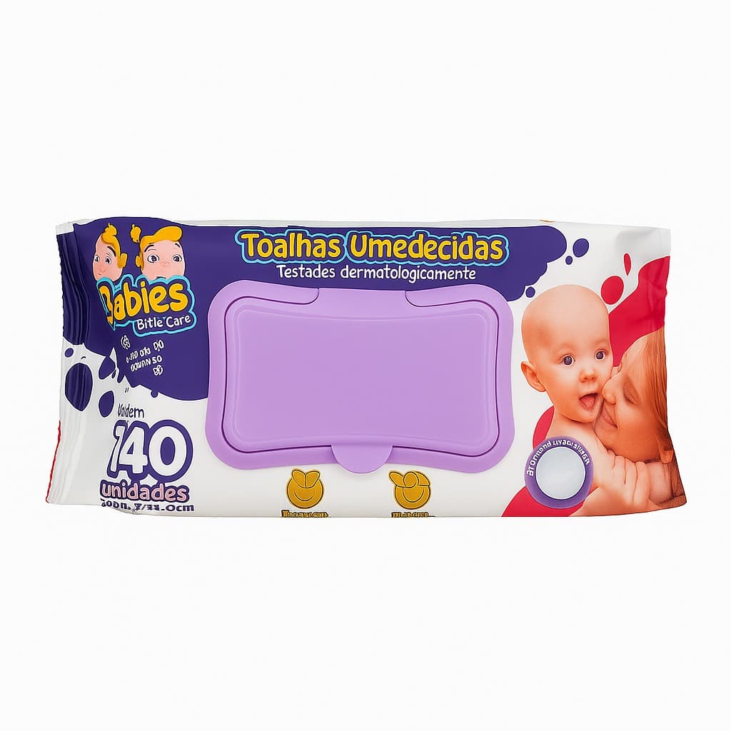 Toalha Umedecido Lenço 2 Pacotes Leve 280 Toalhas Lenços