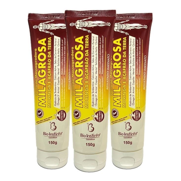 Kit 3 Pomadas Milagrosa 150g - Bio Instinto