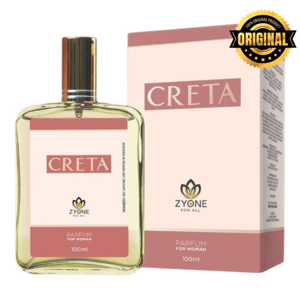 Creta Zyone Perfume Feminino Alta Fixação Essência Importada Parfum