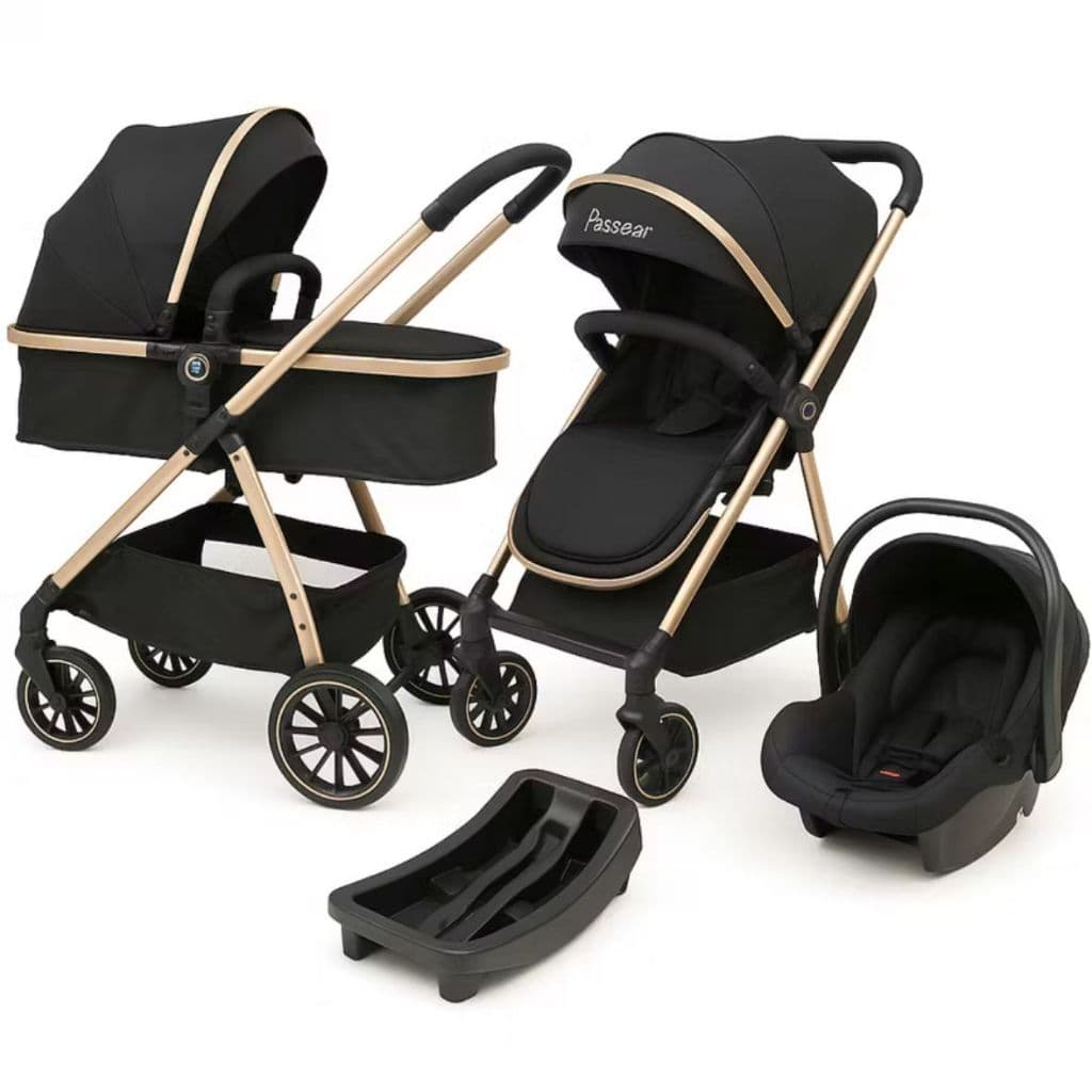 KIT CARRINHO PASSEIO P/BEBE MODELO EUROPEU +BEBÊ CONFORTO E BASE VEICULAR TRAVEL SYSTEM OU CARRINHO