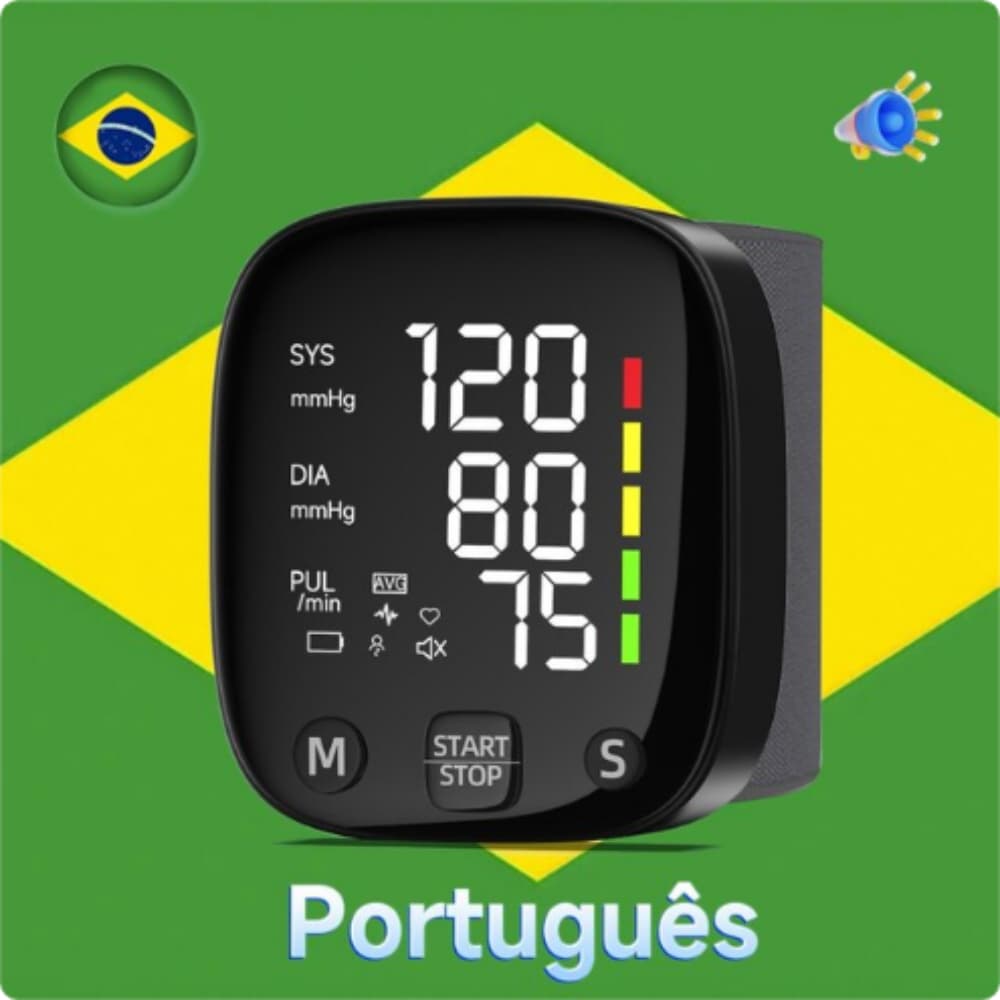 Aparelho De Pressão Arterial Recarregável Digital