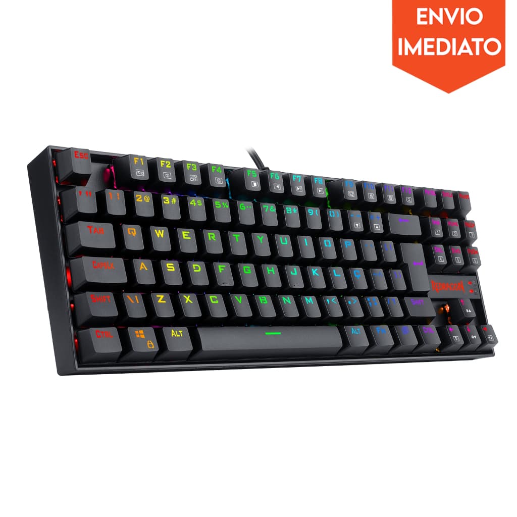 Teclado Mecânico Gamer Magnético Kumara Pro Switch Blue Redragon - K552RGB-PRO