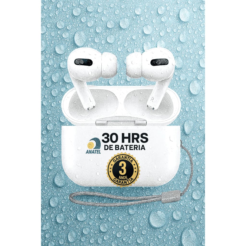 Fone Bluetooth 5.3 Original  Cancelamento de Ruído + Bateria 30h À Prova D’Água | Garantia 3 Anos