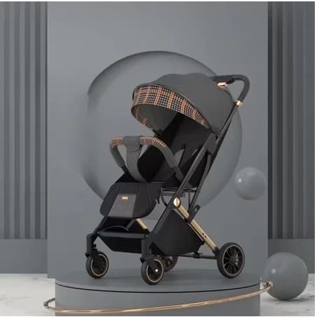 aco De Carrinho De Bebê Premium Leve Dobrável Confortável Portátil Prático Para Uso Diário