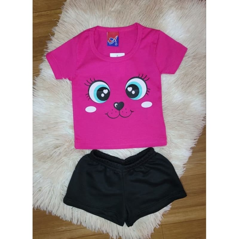 TAM P BEBÊ conjunto menina bebê verão,roupa infantil menina bebê,camiseta bebê,conjunto infantil menina