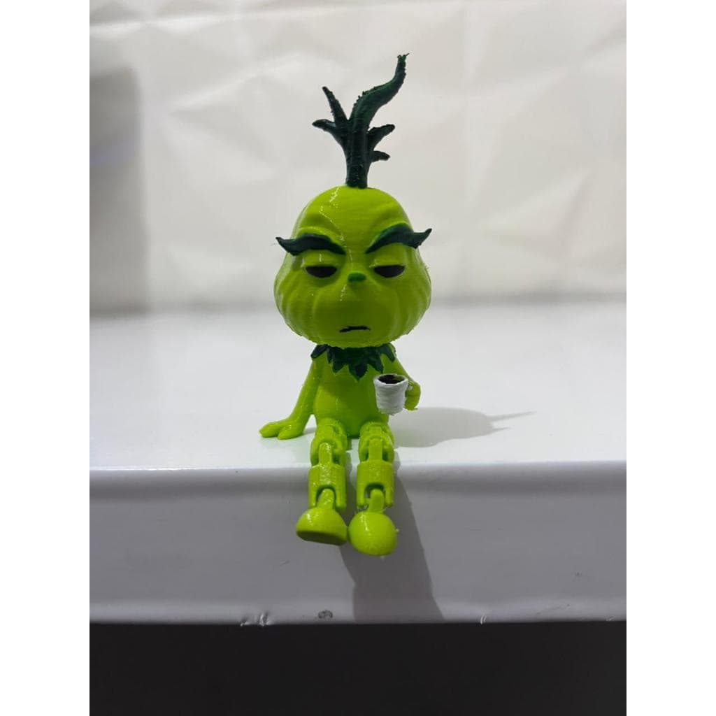 Boneco Grinch Articulado Decorativo Natal Setup Gamer