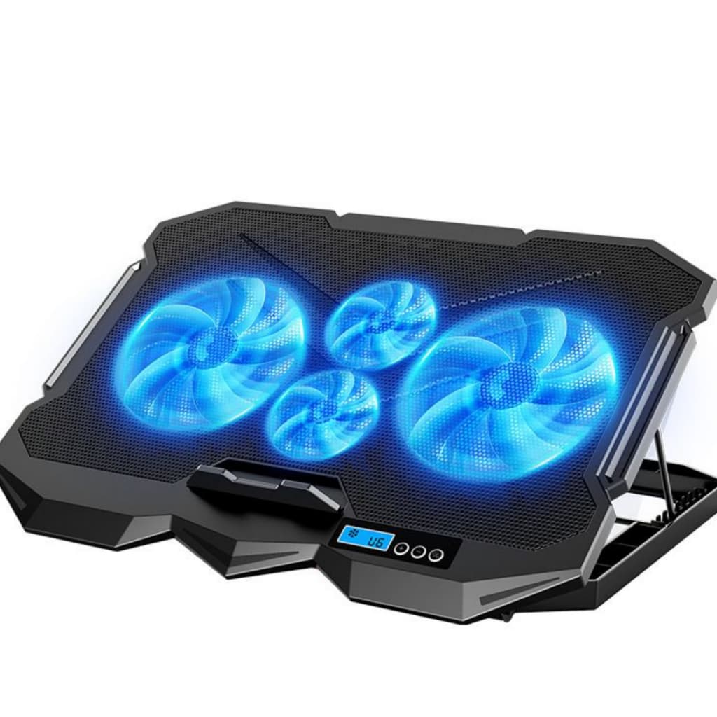 Base Notebook Gamer Suporte 4 Coolers Fans Ventoinhas Potentes Ajuste Velocidades