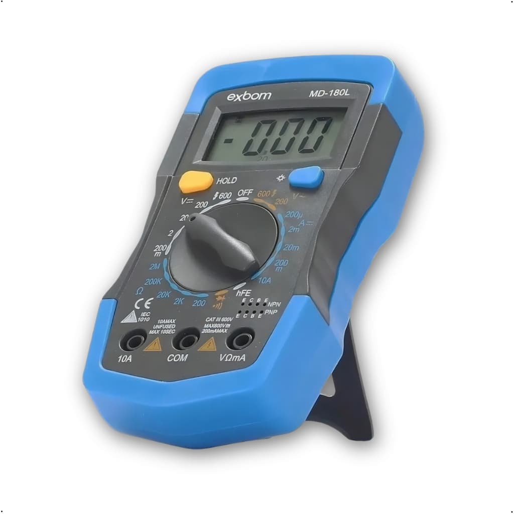 Multímetro Digital Profissional Multiteste Md-200l Exbom