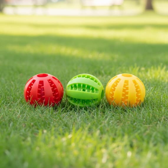 Bolinha Interativa Anti-Stress para Pet – Brinquedo Inteligente com Porta Ração Macia, Ideal para Cães e Gatos