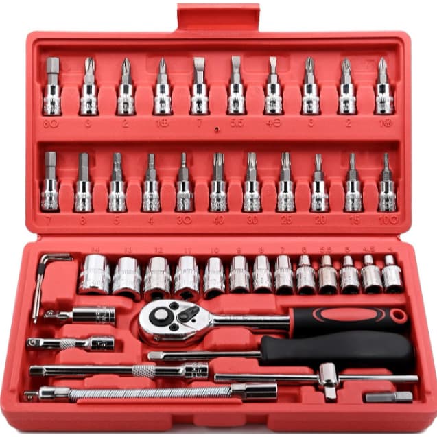 Kit de Ferramentas 46 Peças Completo
