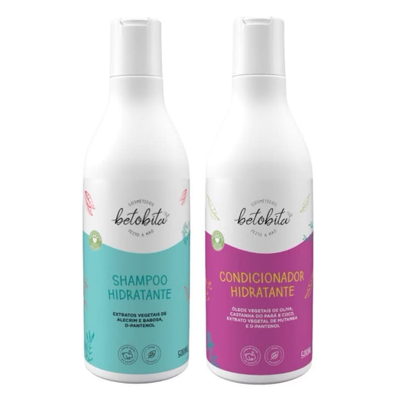 Kit Shampoo e Condicionador Hidratante - Betobita 500ml