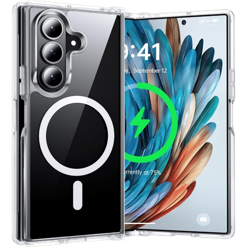 Capa Capinha Transparente Anti-impacto com Magsafe Magnética para Celular Samsung Galaxy Z Fold 3/4/5/6/7