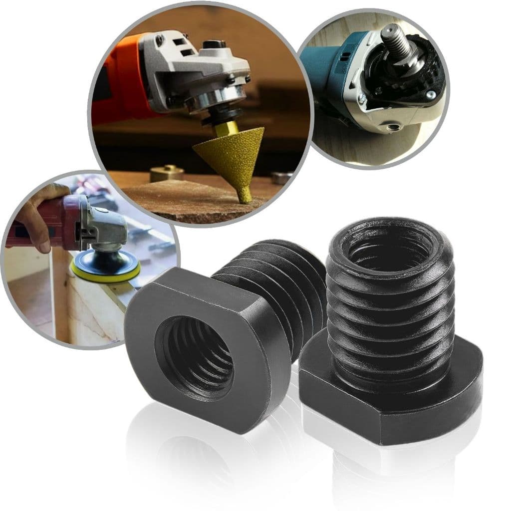 Parafuso Conector Conversor Adaptador de Rosca M10 para M14 Esmerilhadeira Lixa Angular Rebarbadora Polimento Acessório
