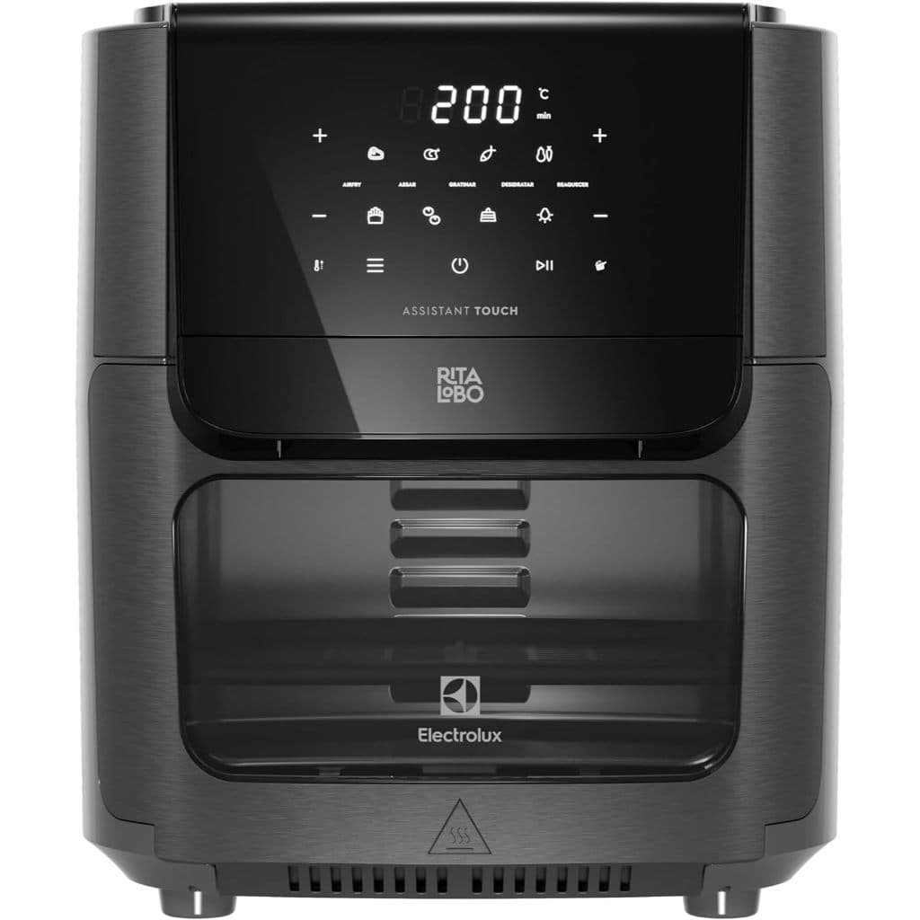 Electrolux Air Fryer Oven Electrolux por Rita Lobo 12L Digital Grafite Experience 1700W (EAF85) 220V