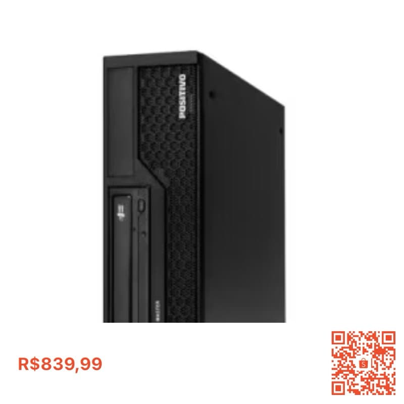 PC Computador Positivo i3 6th geração, 8gb e Windows